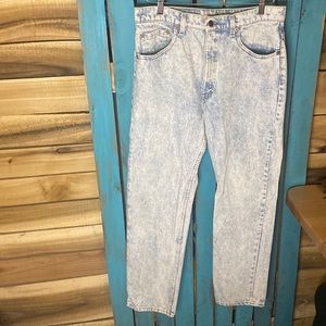 Vintage 80s Levi’s acid washed 605 jeans size 33x30 (tag says 34x30) made in USA